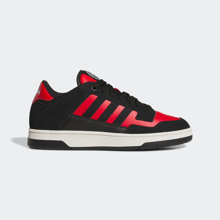 Кроссовки мужские ADIDAS - Rapid Court Low чёрно-красные