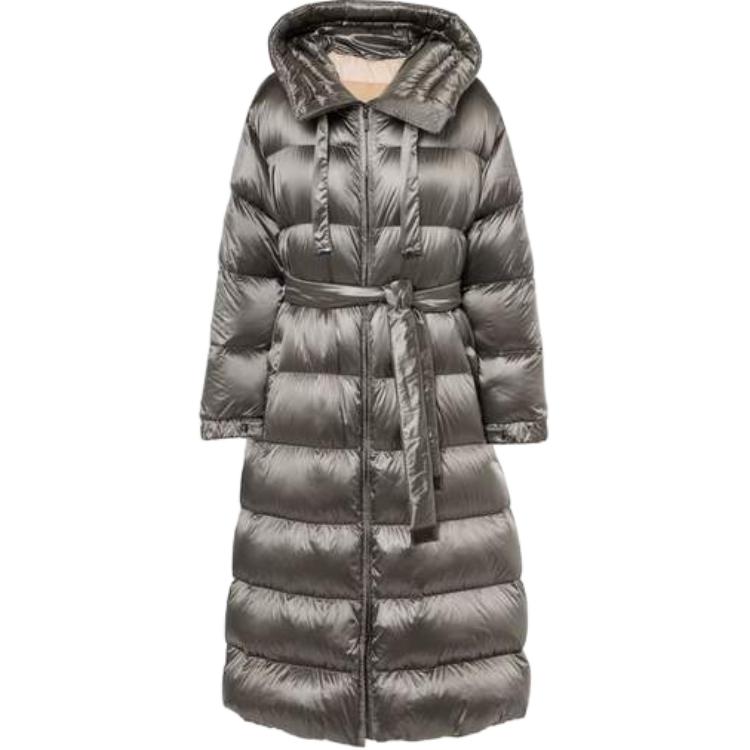 

Макс Мара Утепленное Пальто с Капюшоном MaxMara, Серый