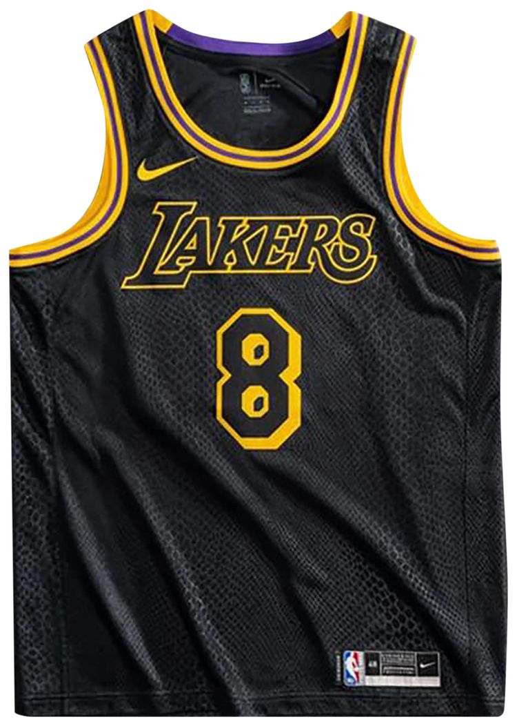 

Джерси Nike Kobe Mamba Mentality Big Kids Los Angeles Lakers City Edition Swingman Jersey 'Black', черный