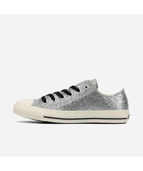 Унисекс кеды из глиттера CONVERSE ALL STAR GT OX серебряные — фото 4