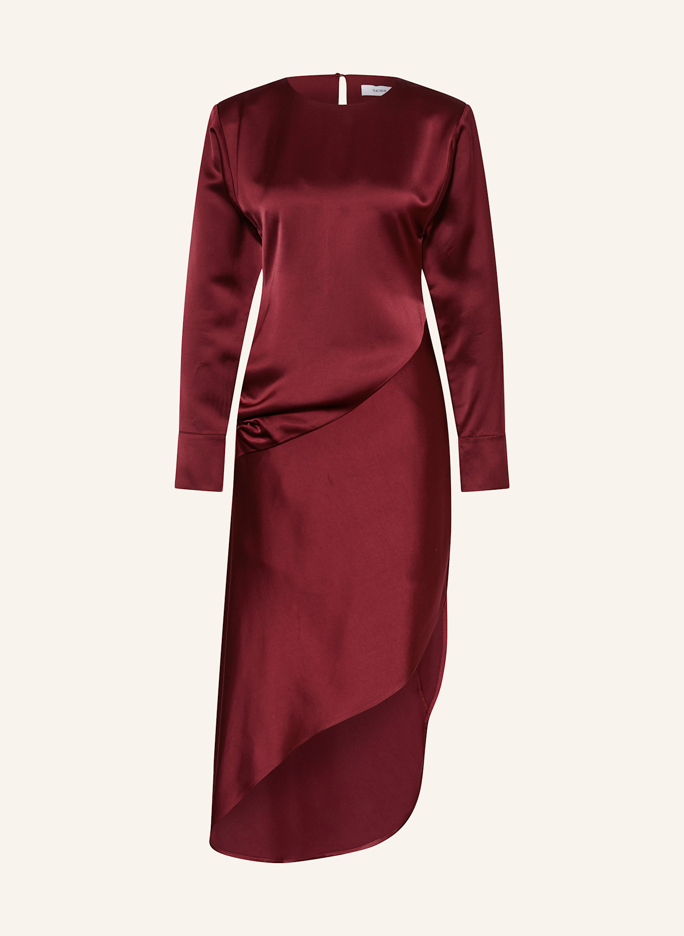 

Атласное платье Reiss, красный