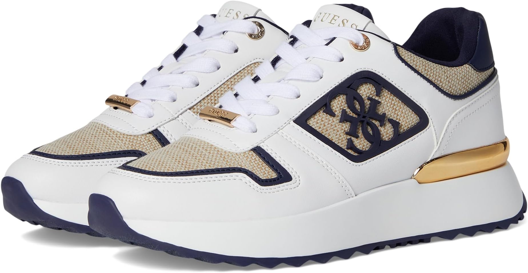 Кроссовки GUESS Koyaa, цвет White/Navy Multi