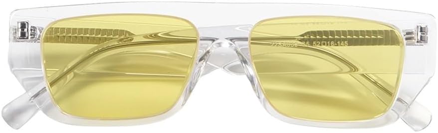 

Солнцезащитные очки в ацетатной оправе, прямоугольные, поляризованные, для мужчин, в полной оправе, модные ретро-очки квадратной формы, защита от УФ-излучения UV400 UJNHGQ, Yellow