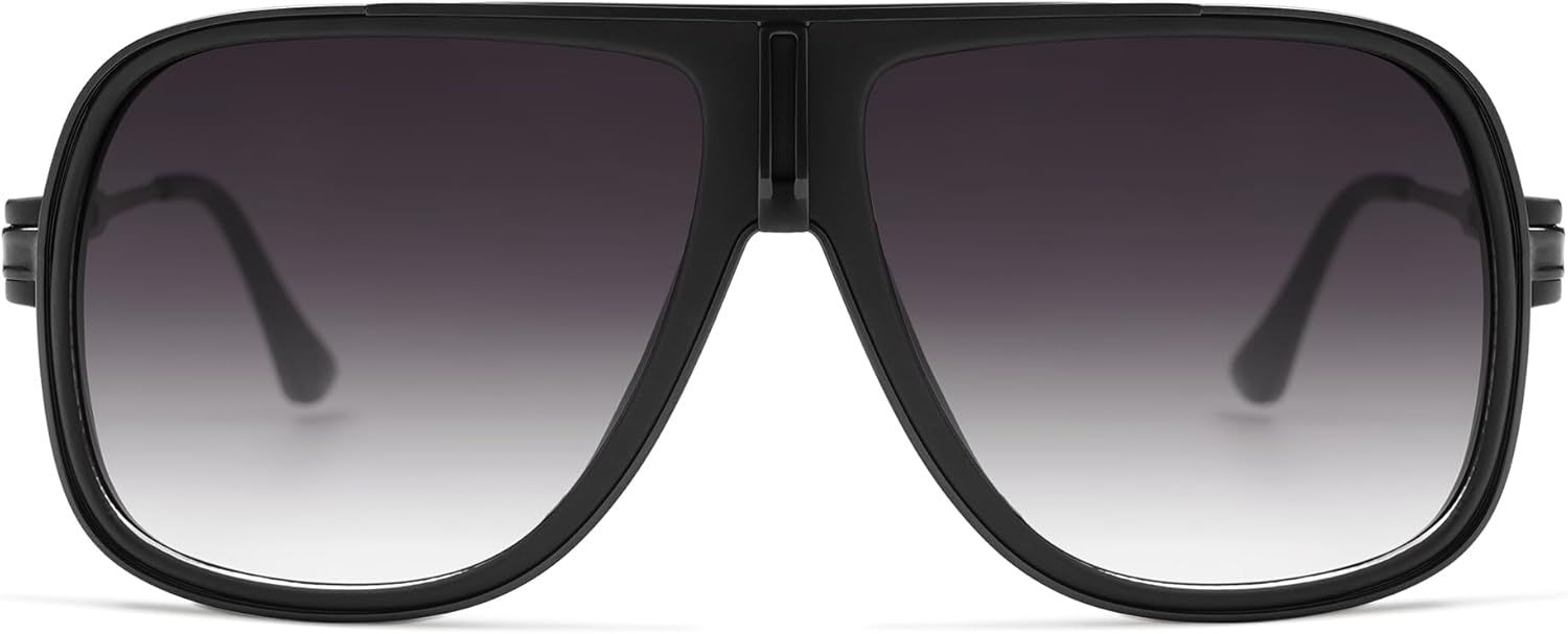 

Ретро-солнцезащитные очки-авиаторы для женщин и мужчин, большие, квадратные, в стиле 70-х и 90-х годов, женские и мужские солнцезащитные очки AP3683 Appassal, C6 Black/Gradient Purple