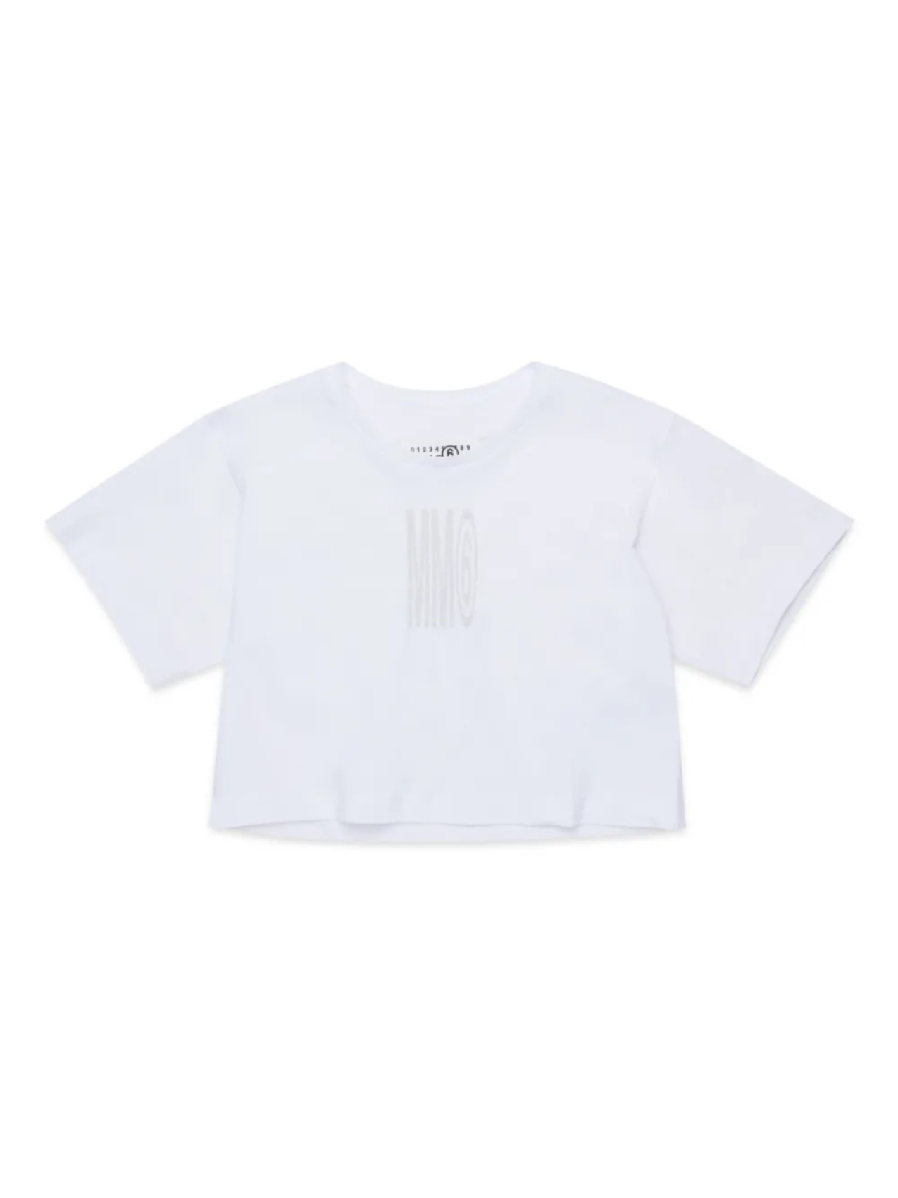 

Футболка хлопковая с логотипом MM6 Maison Margiela Kids, белый