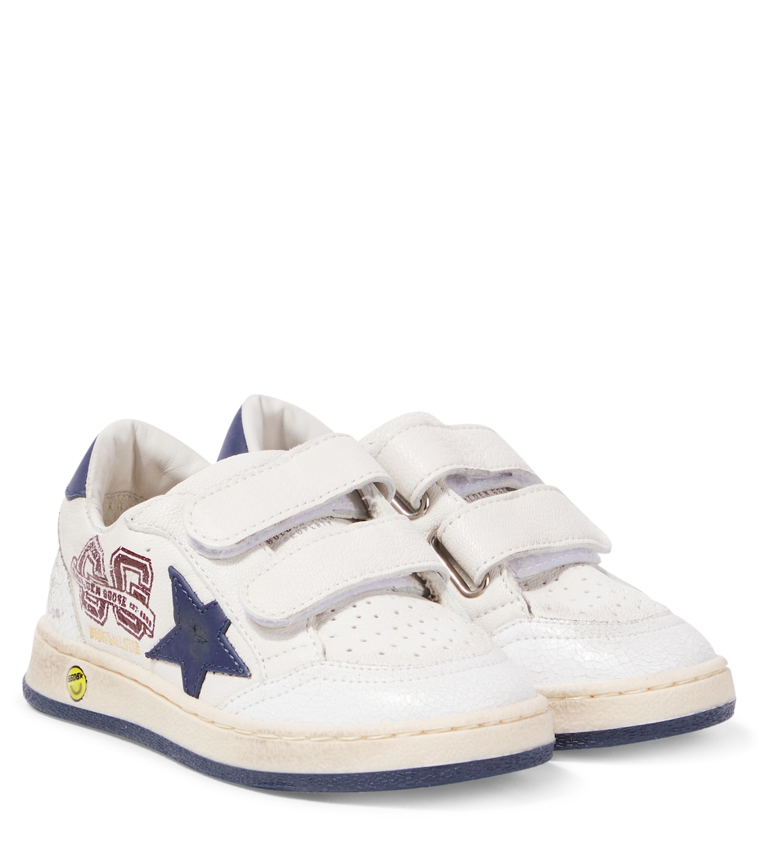 

Кроссовки Ballstar из кожи с принтом Golden Goose Kids, White/ Medival Blue