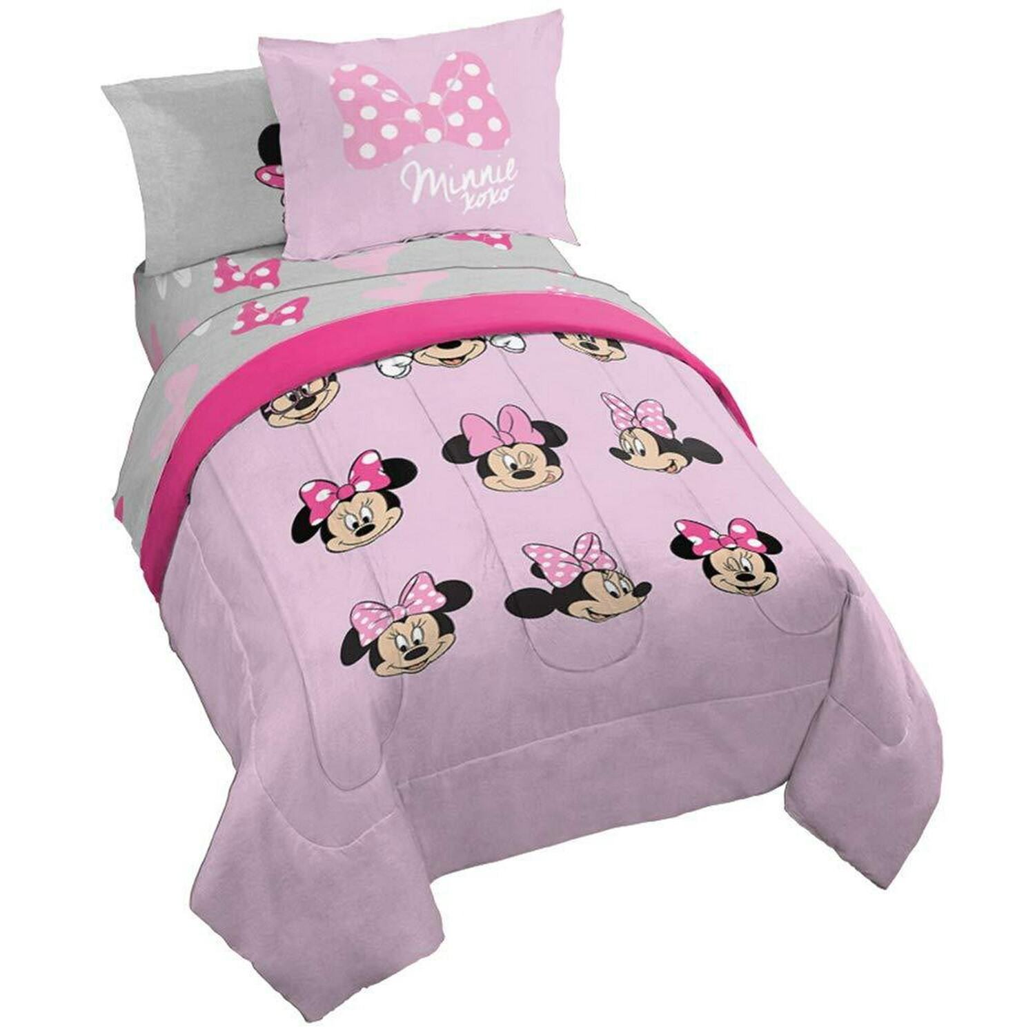 

Комплект постельного белья Jay Franco Disney Minnie Mouse Faces, 7 предметов
