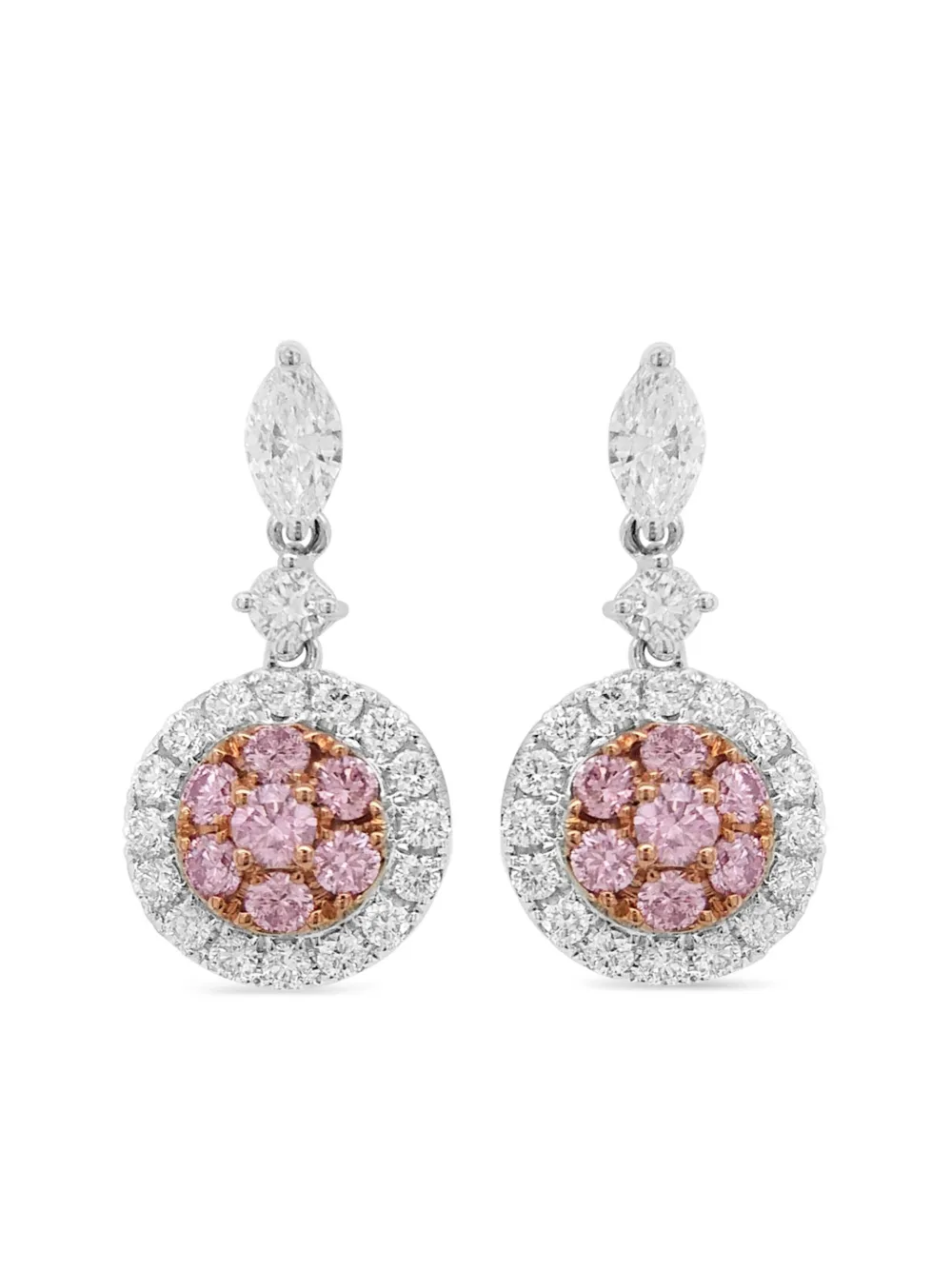 

Серьги из белого золота с бриллиантами HYT Jewelry, белый