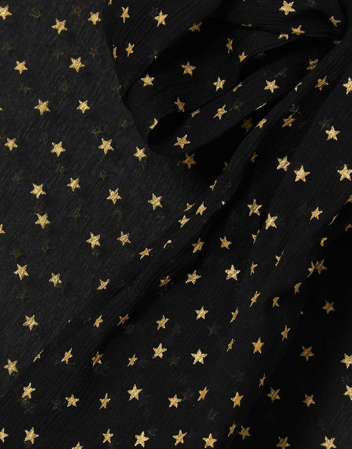Рубашка из органзы SAINT LAURENT черная — фото 4