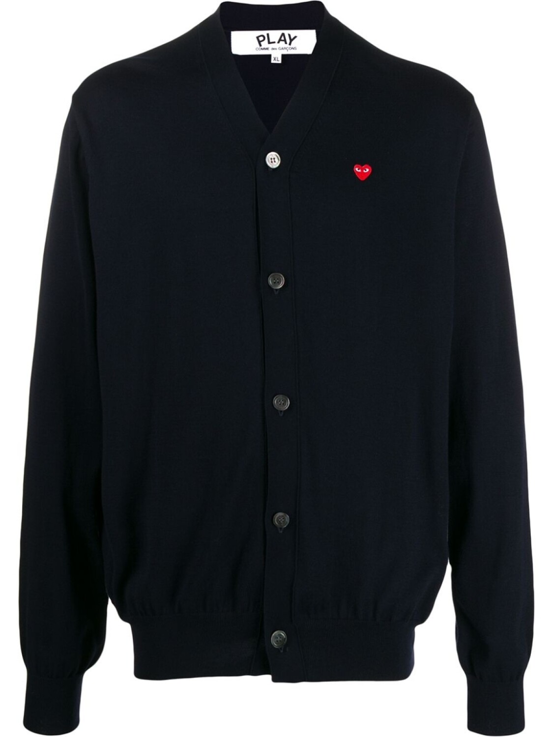 

Comme Des Garçons Play кардиган с V-образным вырезом и логотипом Heart, синий