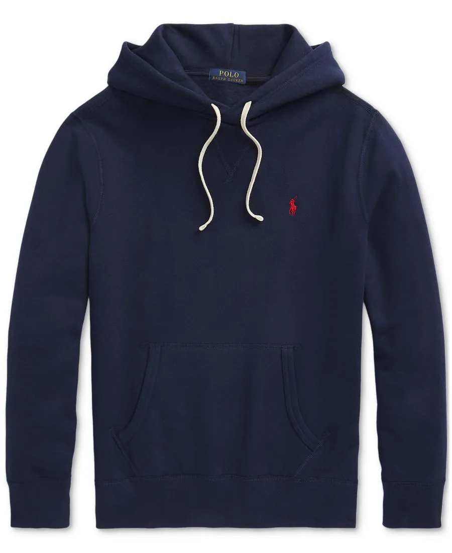 Мужская флисовая толстовка с капюшоном Polo Ralph Lauren, cruise темно-синий — фото 4