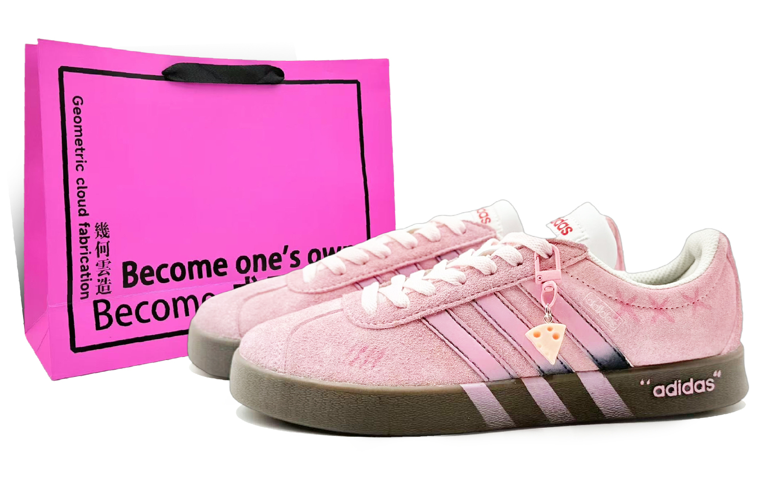 

Adidas VL COURT 20 - повседневные низкие скейтборд-кроссовки с кожаной амортизацией, унисекс, розовые