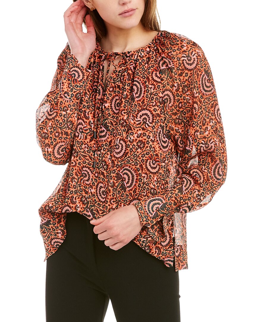 

Шелковый топ ALC Bryce A.L.C., розовый