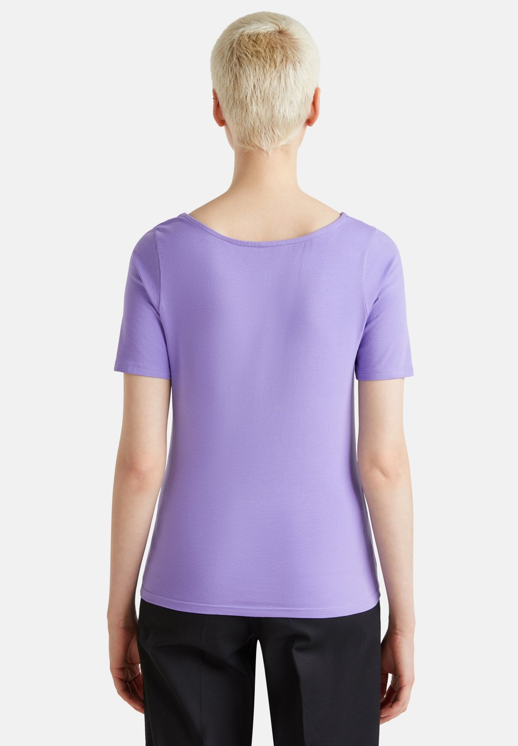 

Базовая футболка SLIM FIT REVERSIBLE United Colors of Benetton, фиолетовый
