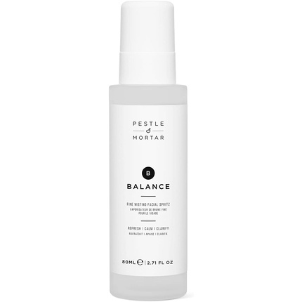 

Balance Ultra-Fine Face Mist Увлажняющий спрей для лица с глубоководным магнием и экстрактом корня горечавки 80 мл, Pestle & Mortar