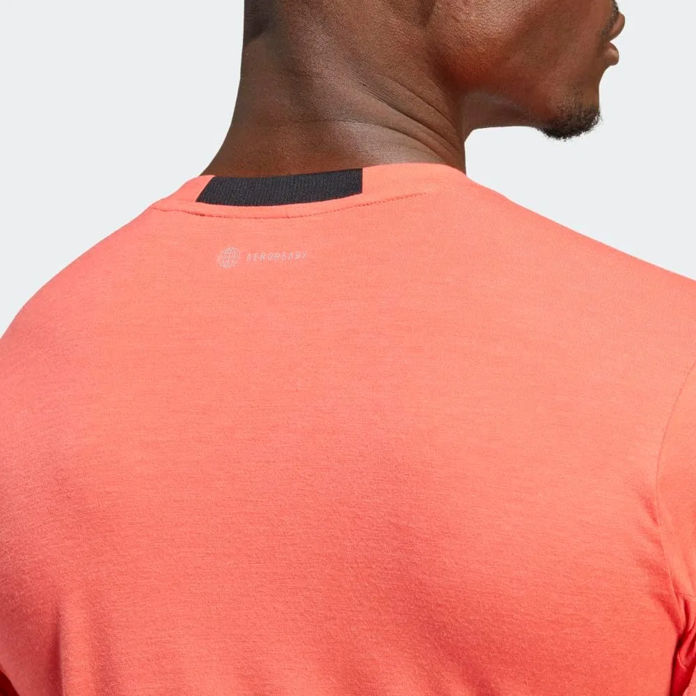 Мужская футболка AEROREADY adidas Bright Red — фото 2