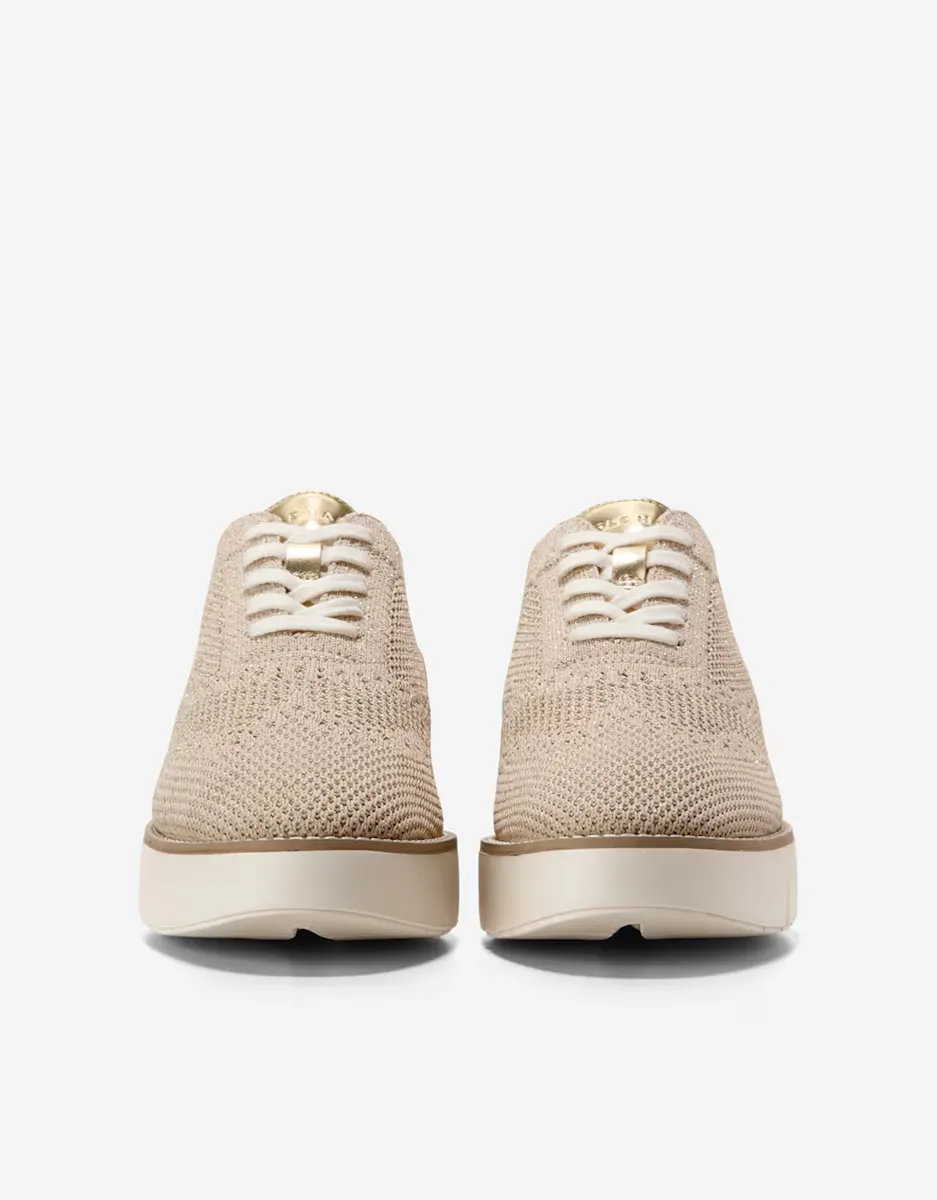 Женские туфли на шнуровке из ткани Stitchlite Cole Haan, бежевый — фото 2