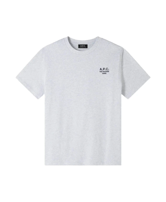 

Серая футболка с надписью «Rue Madame» A.P.C., серый