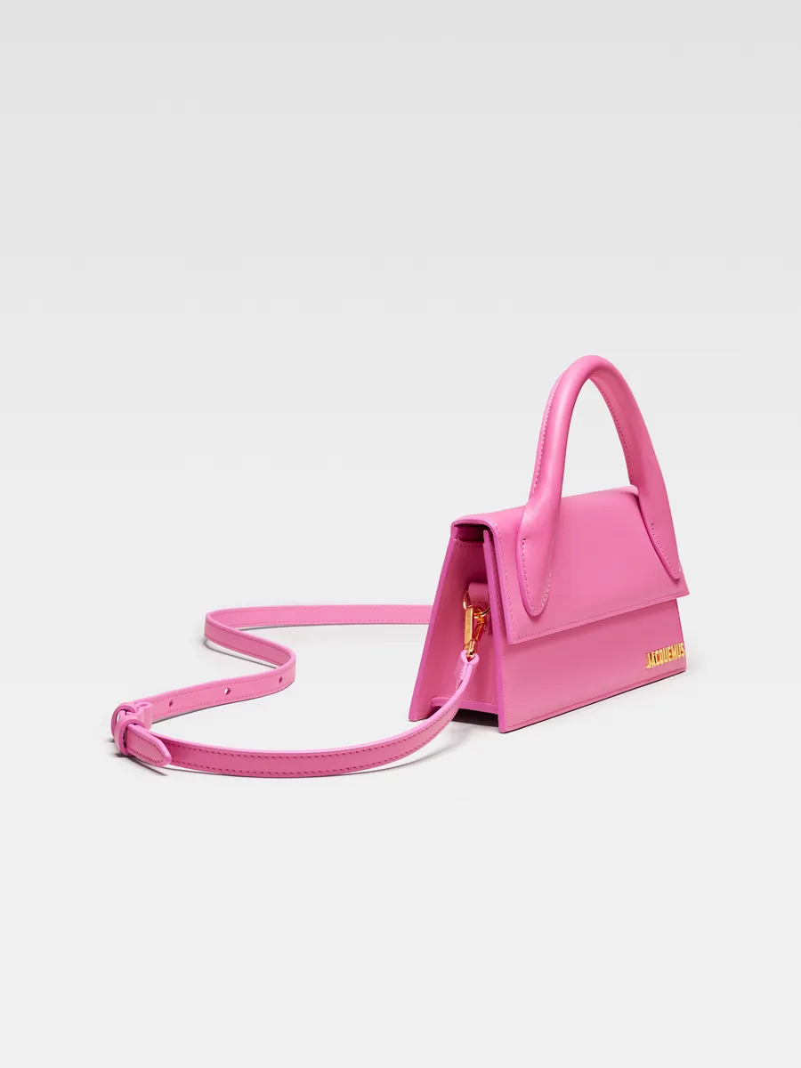 

Длинная фирменная сумочка Ле Чикито Jacquemus, розовый