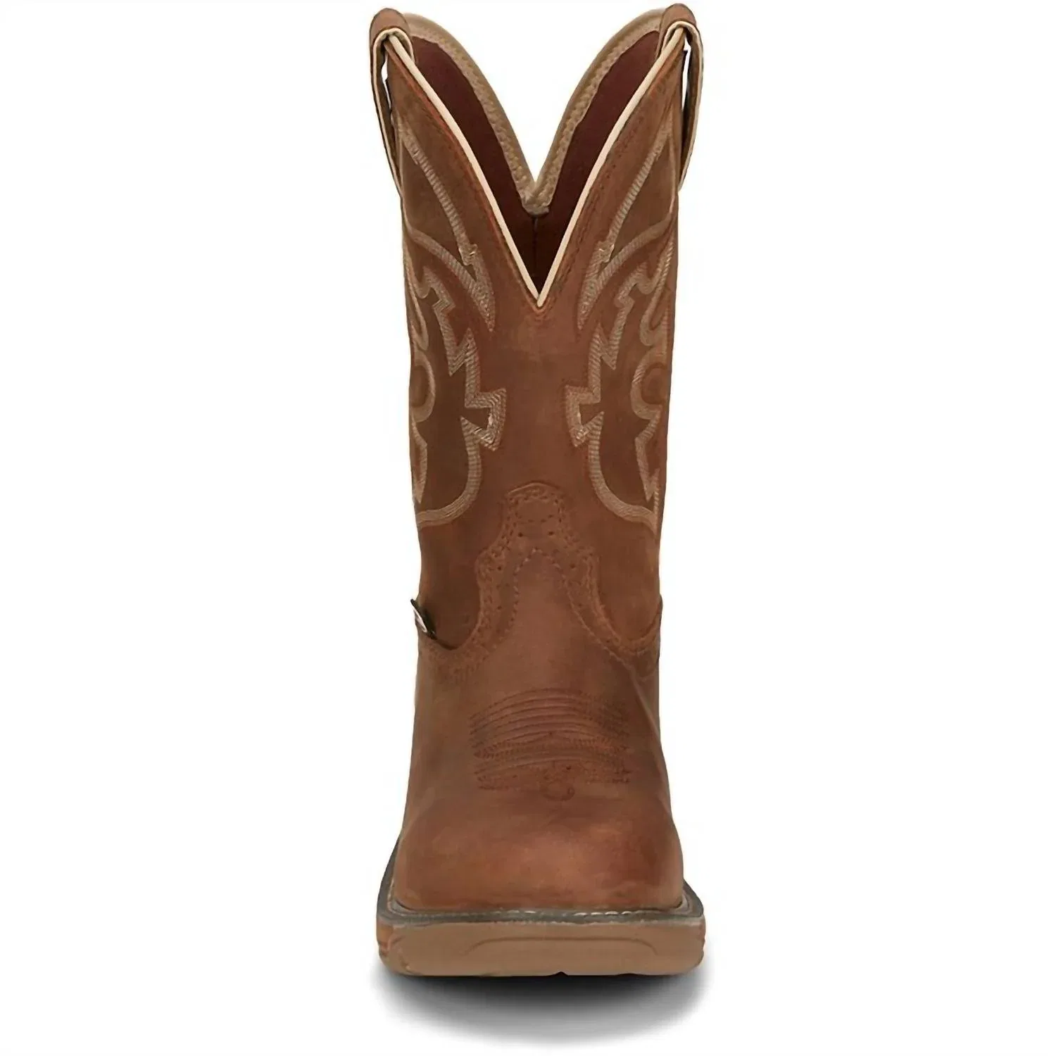 Justin Boots Мужские водонепроницаемые ботинки Rush, цвет «седловая коричневая» — фото 4