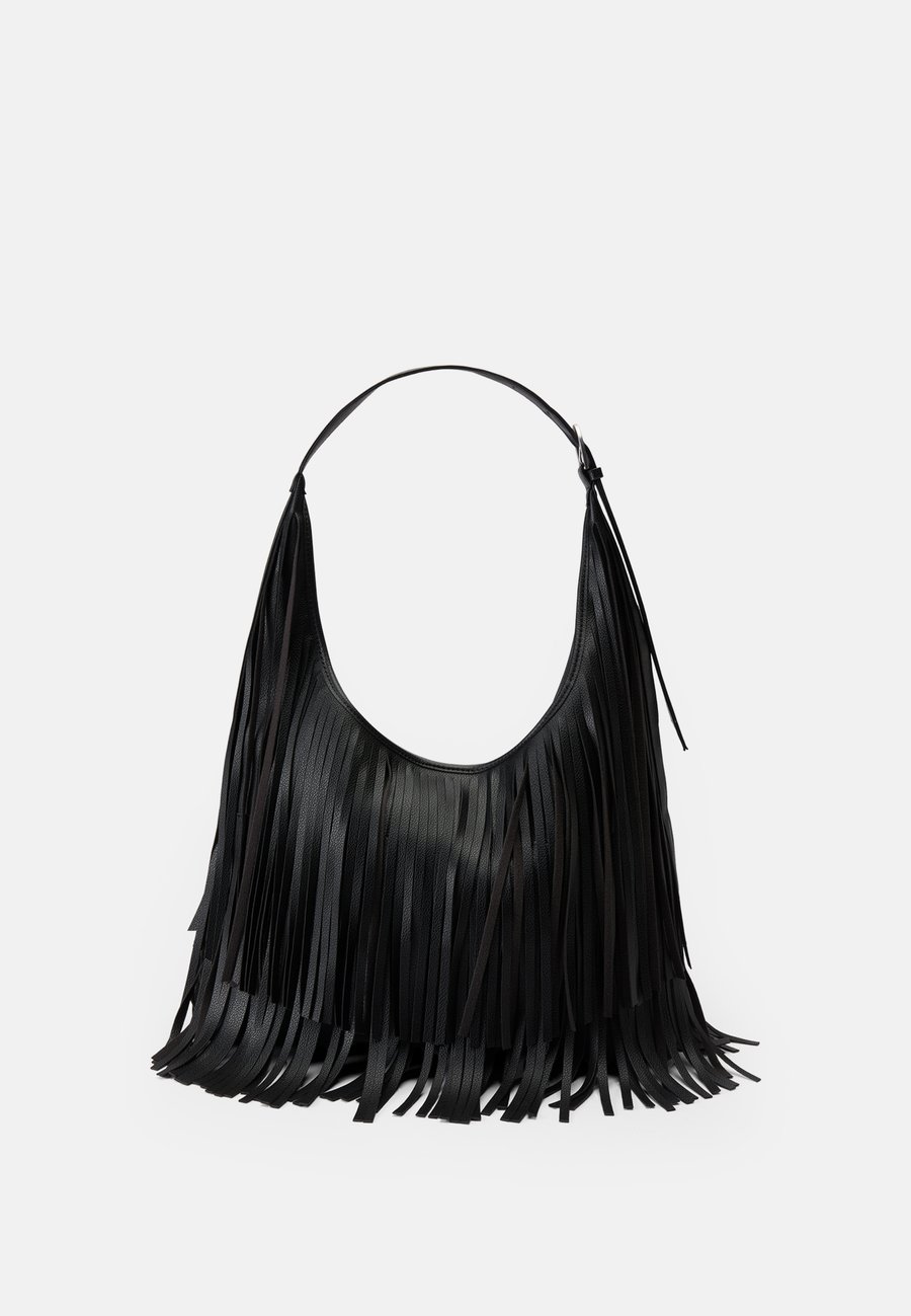 

Сумка-шоппер Gina Tricot FRINGE BAG, Black /Black