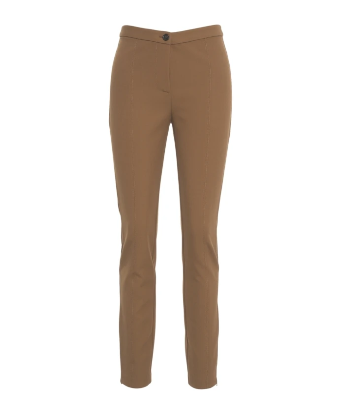 

Бежевые узкие брюки осень-зима 2025 Pinko, коричневый