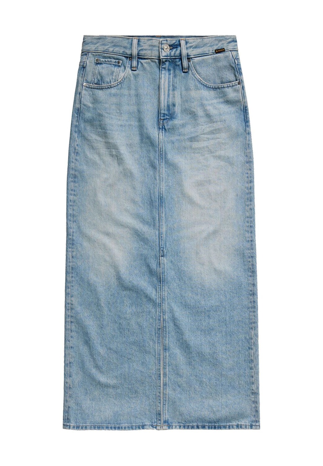 

Юбка джинсовая, пятикарманная, стирка, женская G-STAR RAW, цвет Sun Faded