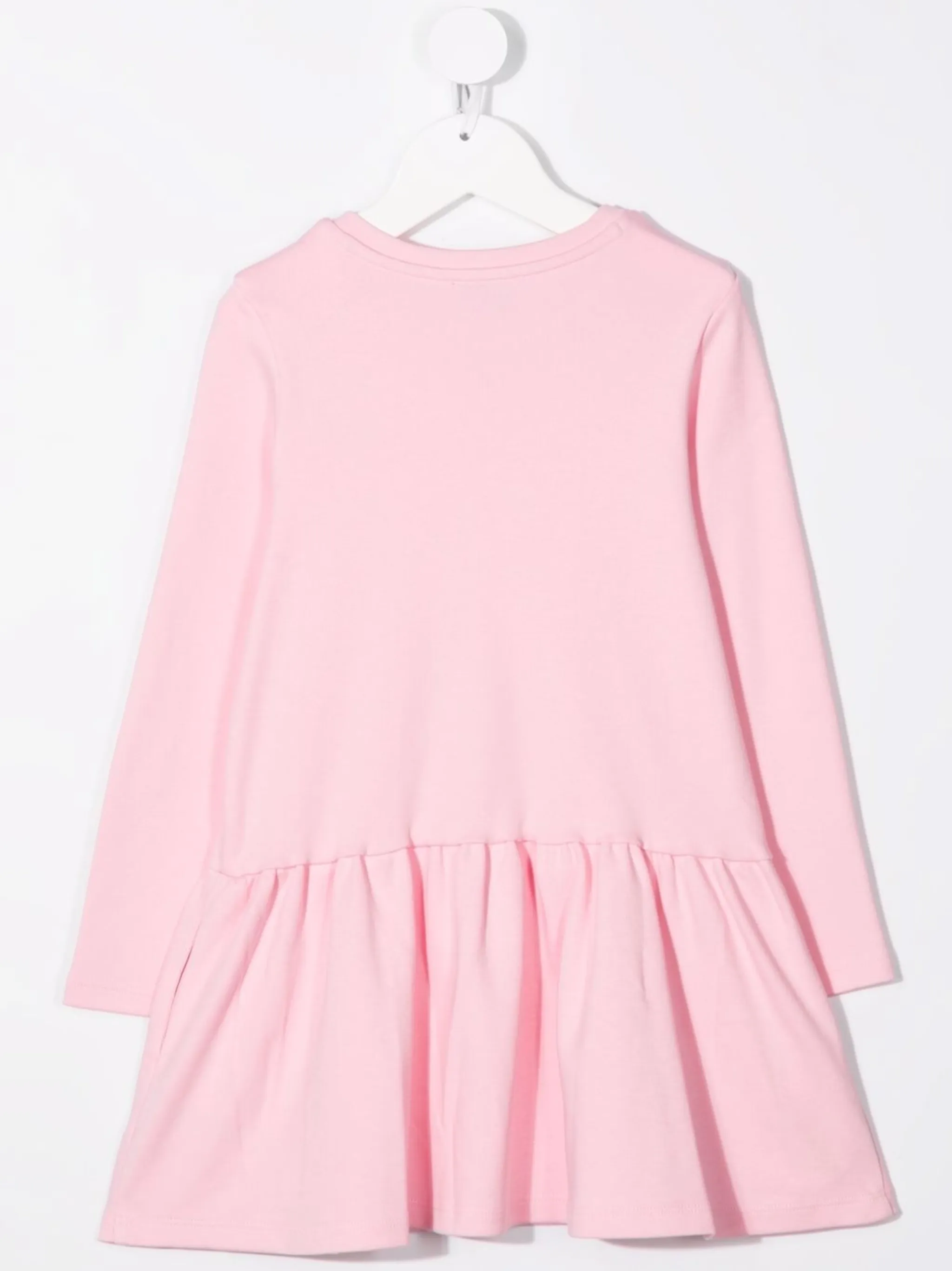 Платье с длинными рукавами и логотипом Marc Jacobs Kids, розовый — фото 2