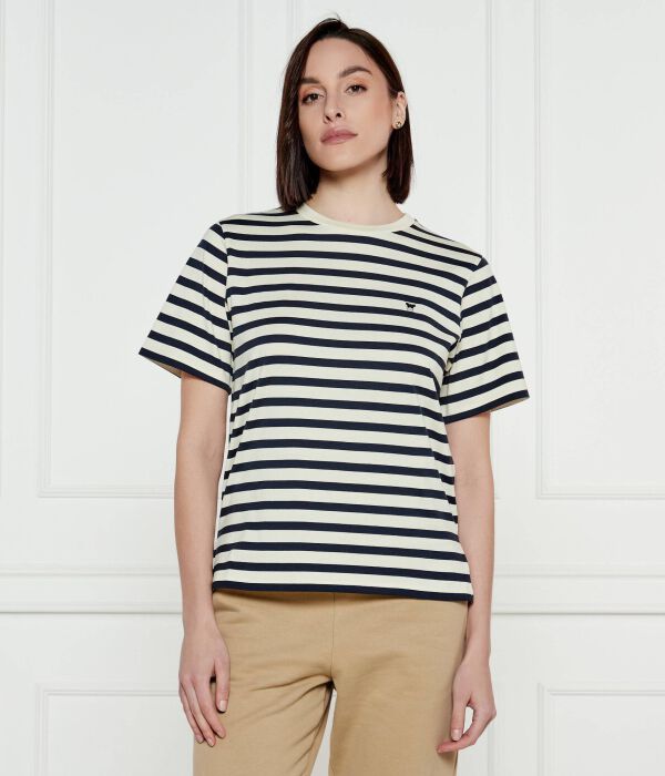 

Рубашка порвана. Regular fit Weekend Max Mara, экрю