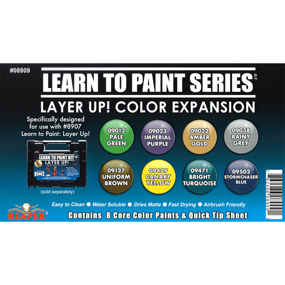

Аксессуары Reaper Learn To Paint Kit: Layer Up! Color Expansion
