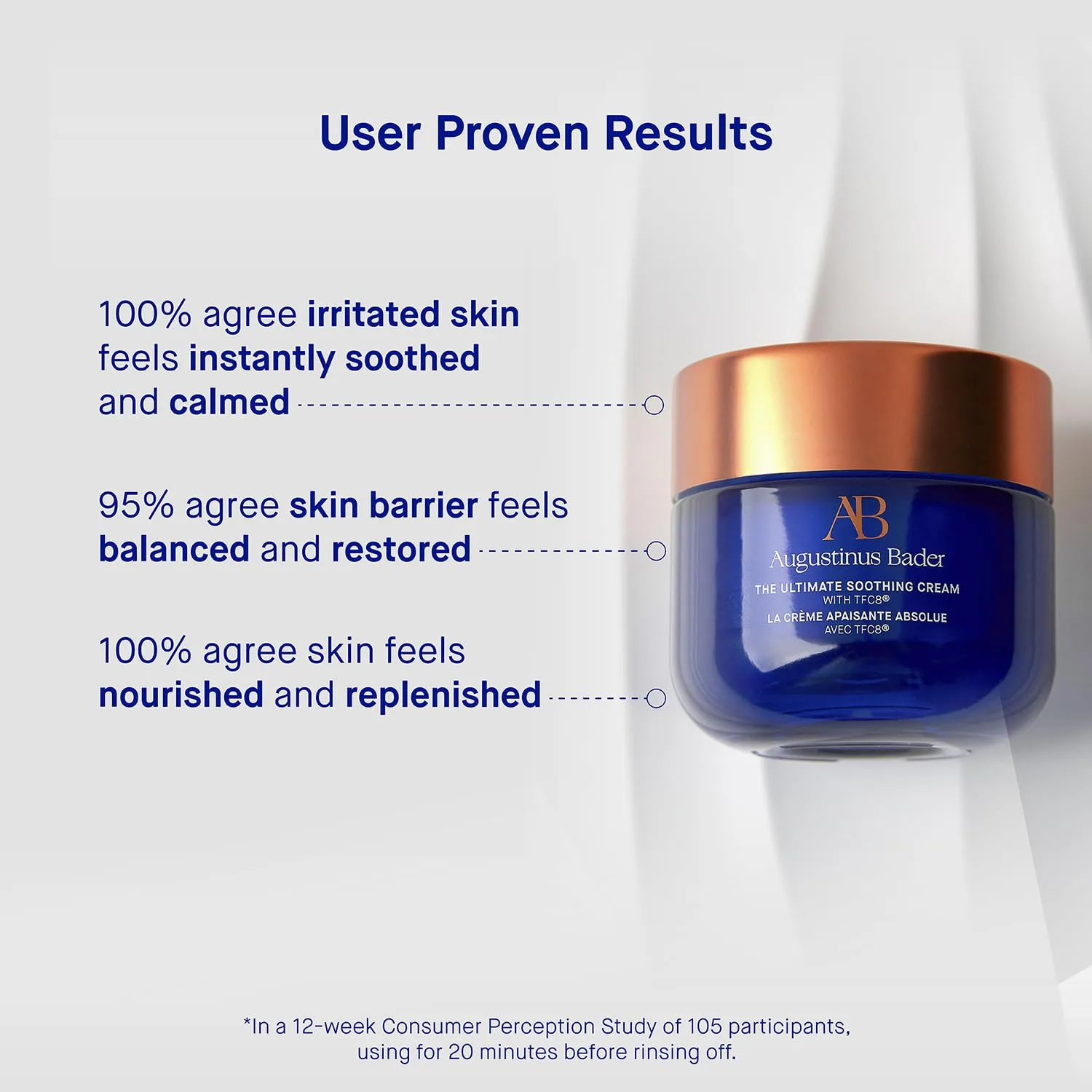 Успокаивающий крем Augustinus Bader The Ultimate Soothing Cream - Роскошный антивозрастной увлажняющий крем для лица - Увлажняет, успокаивает и снимает покраснение сухой и чувствительной кожи 50 мл (1 шт.) — фото 4