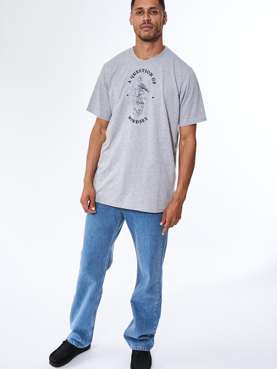 

Рубашка A Question Of (AQO) Tee Print Emb, светло-серый