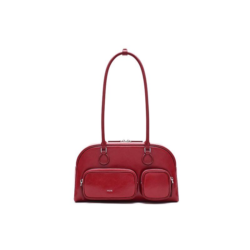 

MUVA Женская сумка через плечо из коровьей кожи разноцветная, Party Red