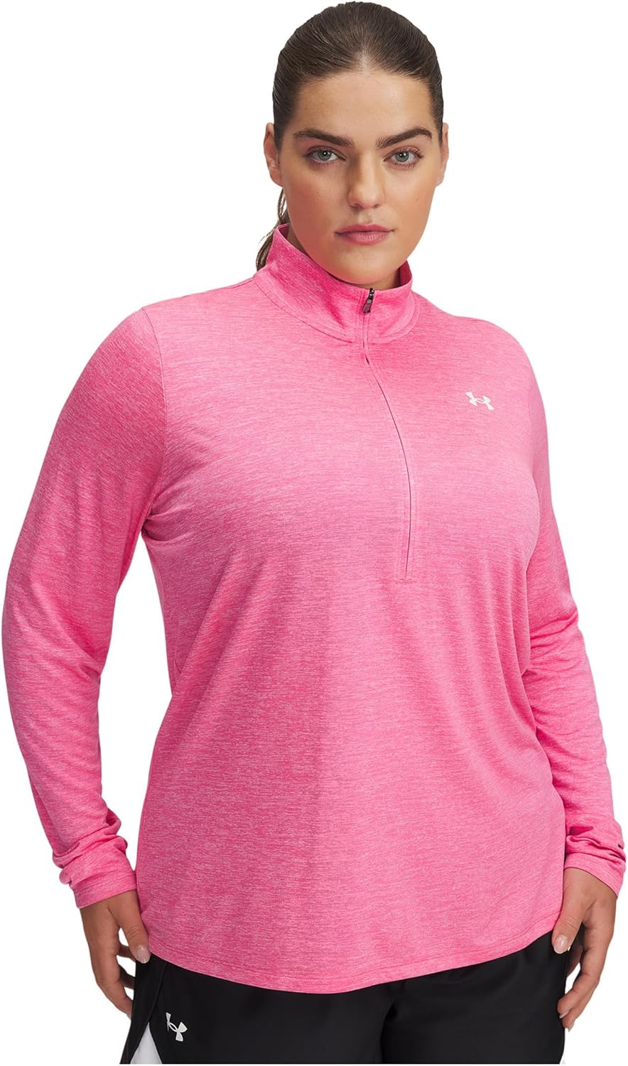 

Толстовка Under Armour Women's Tech Twist Quarter Zip, (672) Super Pink/White