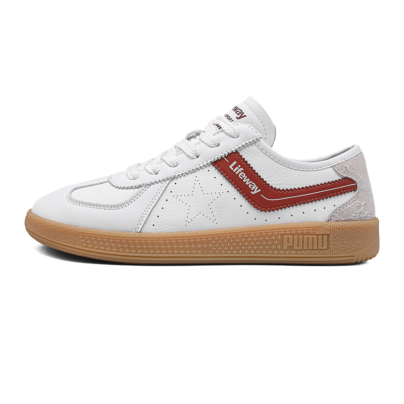 

Kangaroo head Износостойкие унисекс скейтерские лоу-топы бежево-красные, цвет Beige Red