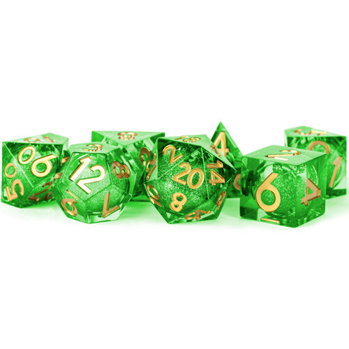 

Аксессуары Metallic Dice Games Elixir Liquid Core Poly Set: Aegis of Hope (7)