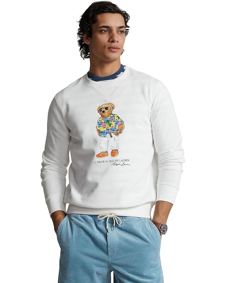 

Толстовка Polo Ralph Lauren Polo Bear Fleece, цвет Sp24 White Beach Club Bear