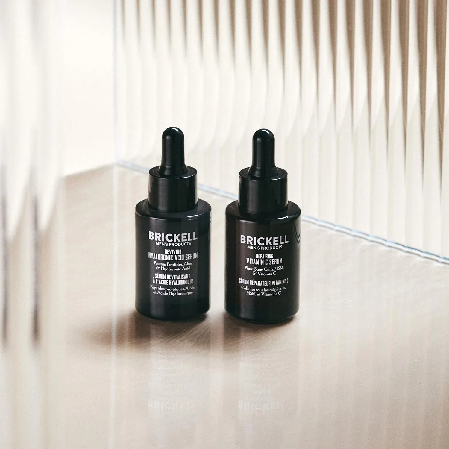 Мужская органическая антивозрастная сыворотка для лица «Day & Night Face Serum Routine» от Brickell Men's Products Brickell Men'S Products — фото 2