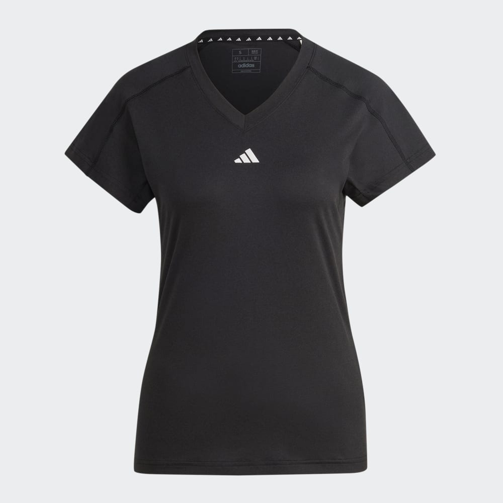 

Футболка Adidas AEROREADY Train Essentials Minimal Branding V-Neck Tee, черный