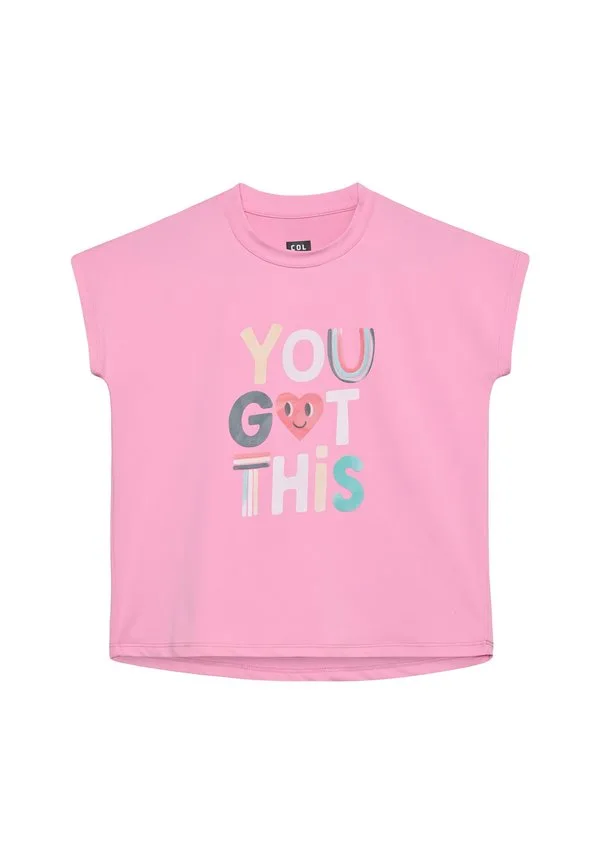 Футболка с коротким рукавом и принтом Color Kids, Begonia Pink