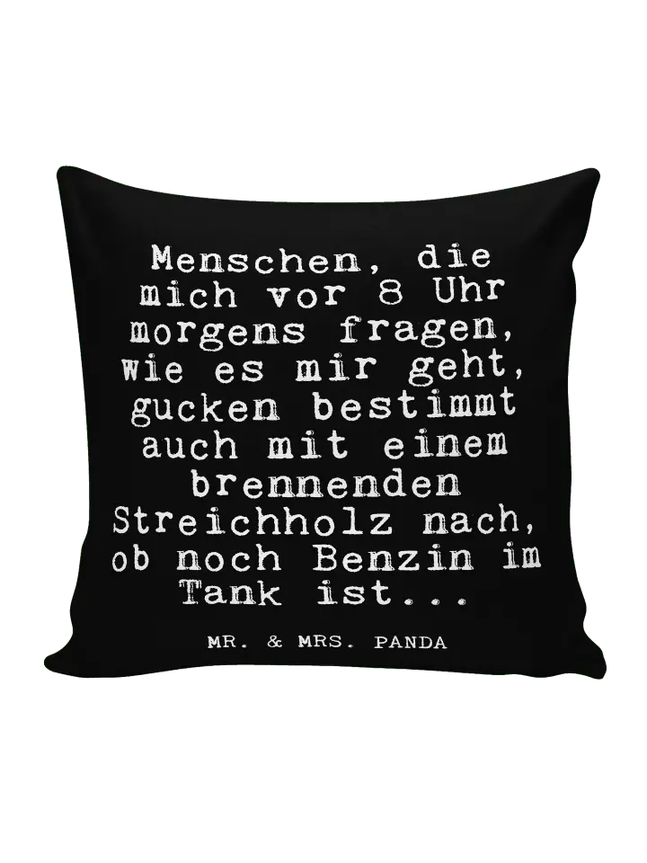 

Подушка Mr & Mrs Panda 40x40 Menschen die mich vor, черный