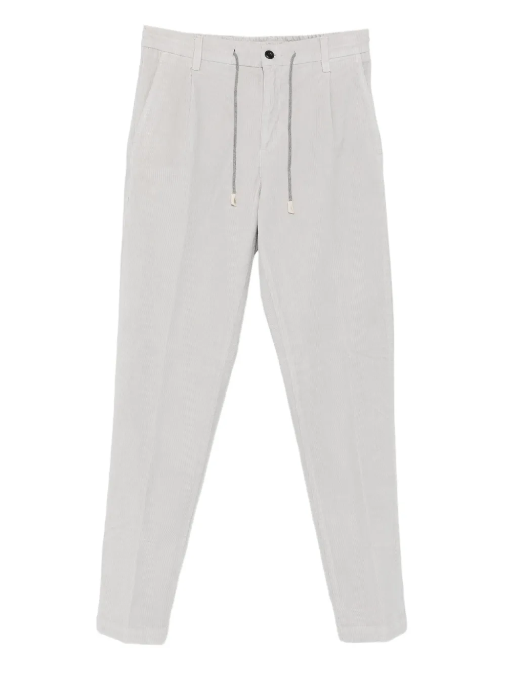 

Брюки с кулиской и складками Eleventy, серый