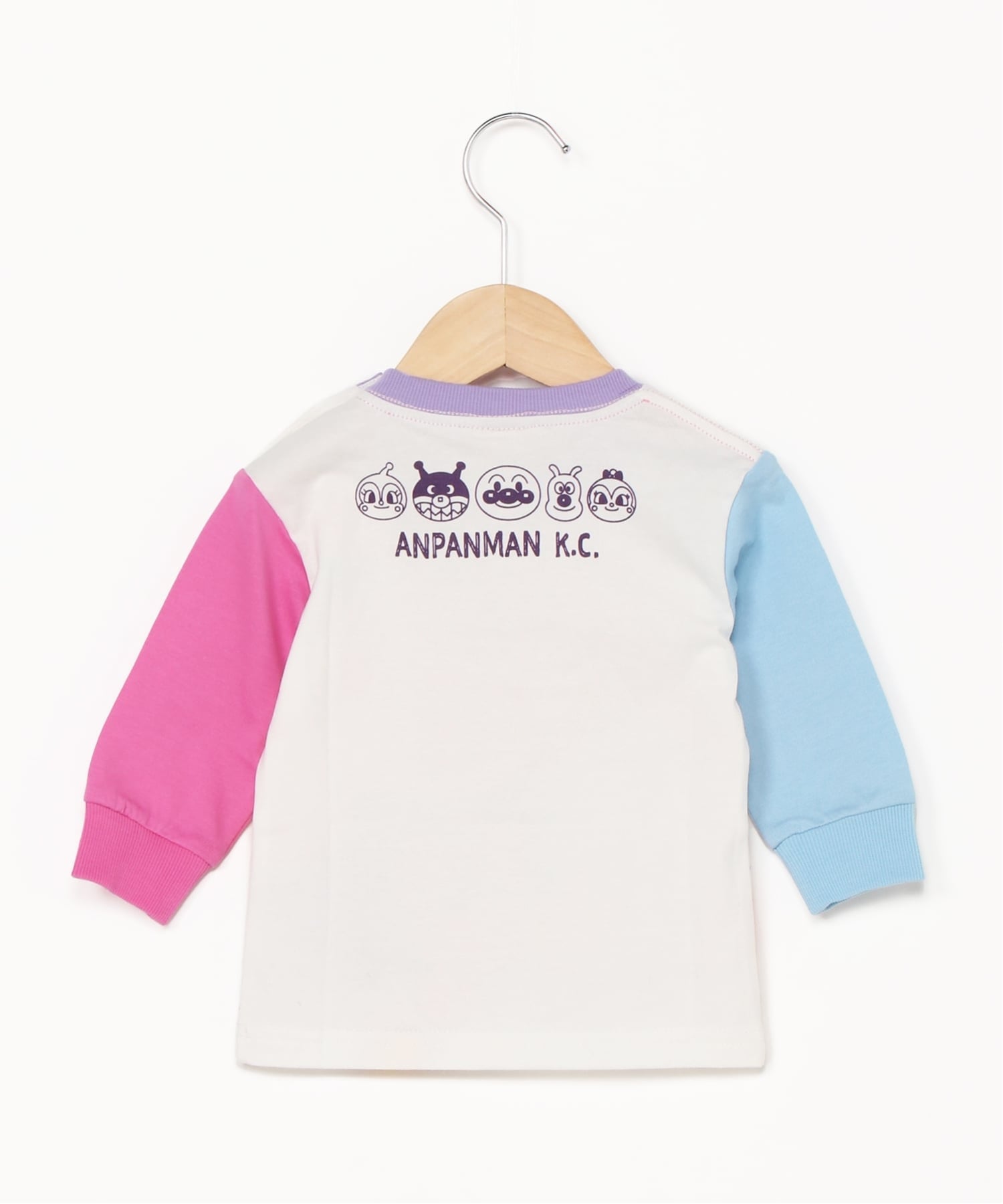Детская коллекция Anpanman / (K) Яркая футболка с длинными рукавами Anpanman Anpanman Kids Collection, pink — фото 2