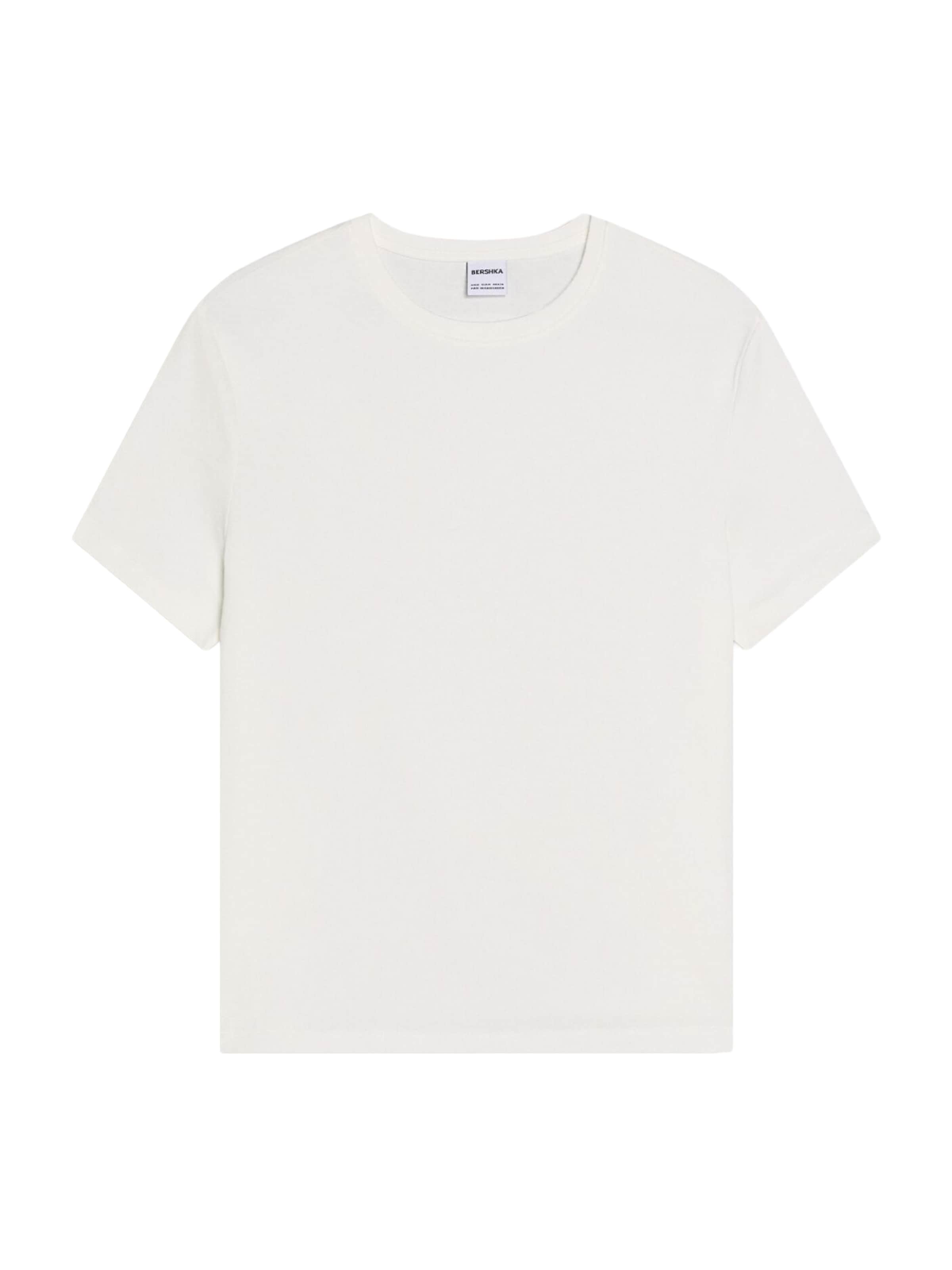 

Bershka Футболка в белом цвете