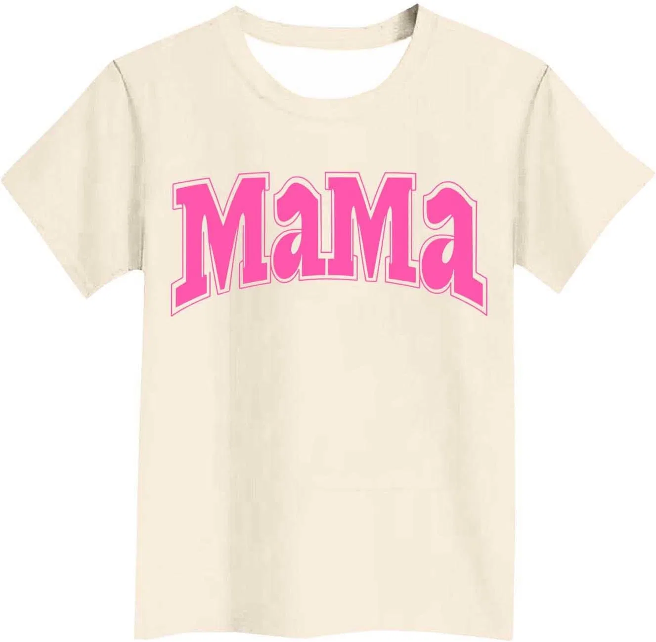 Футболка с принтом Mama, Zzalalana, бежевый