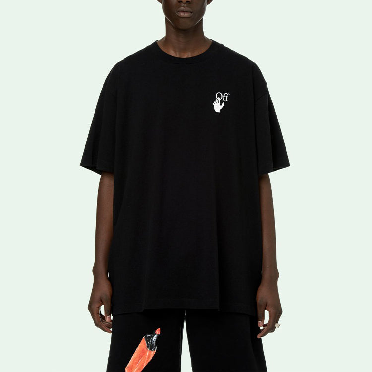 Футболка Off-White Comfort Loose Crewneck Short Sleeve Unisex Black — фото 3