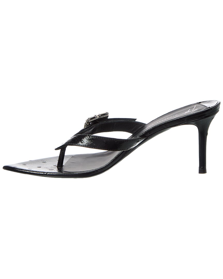 Giuseppe Zanotti Sexy 70 Leather Sandal, черный — фото 2