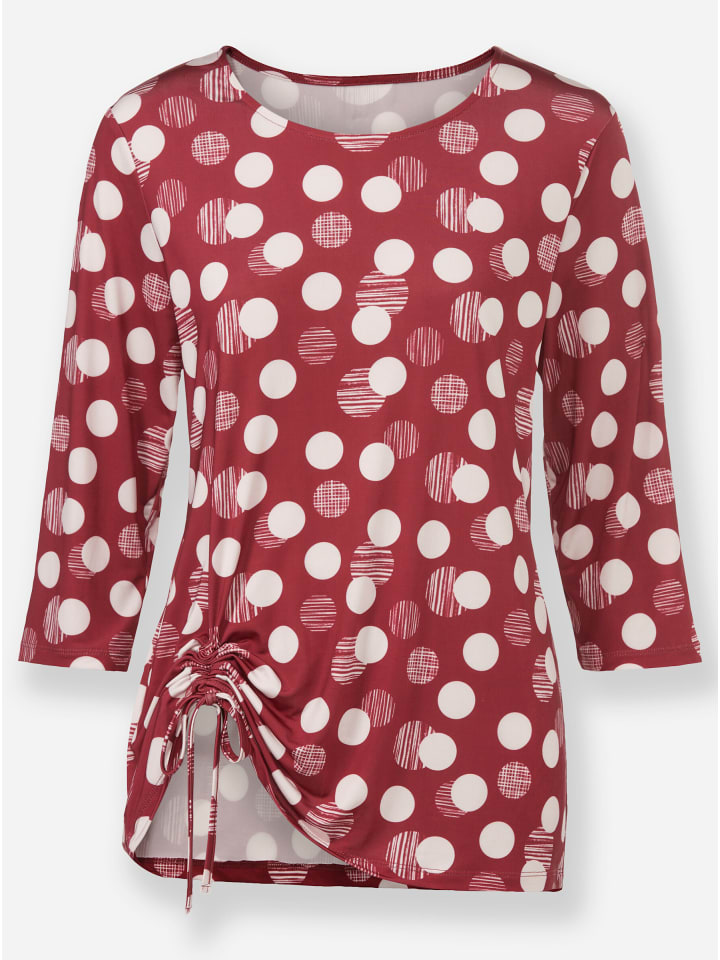 

Рубашка с круглым вырезом с принтом темно-красного и светло-розового цвета WITT WEIDEN