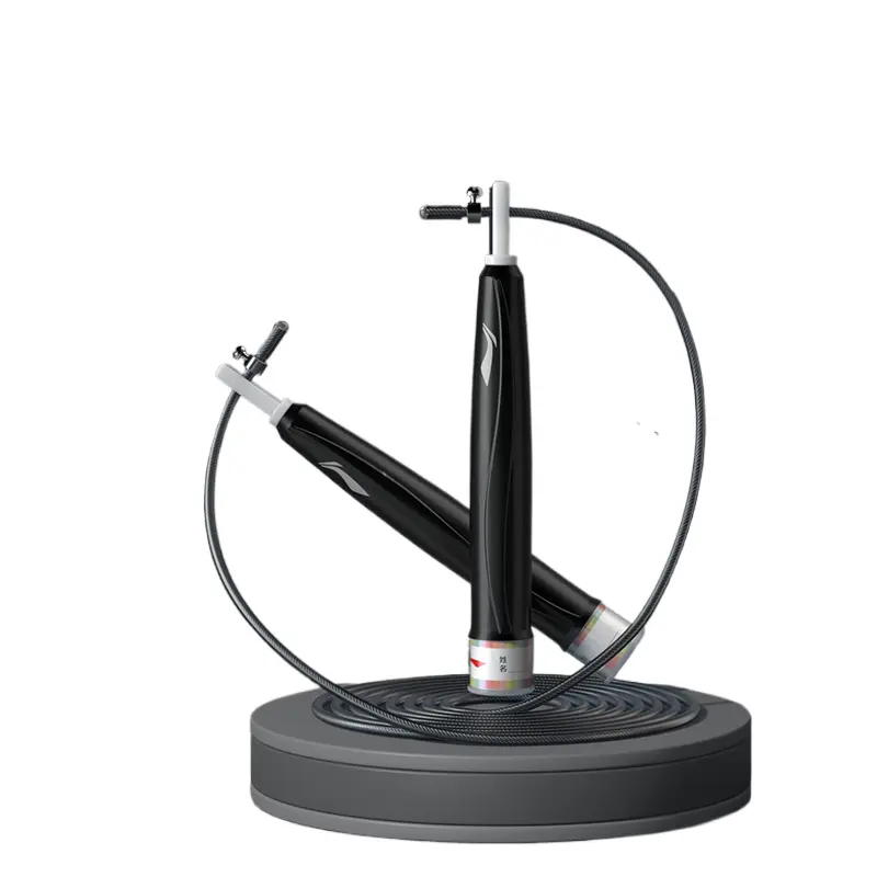 

Материал ручек скакалка: PP, PC Материал троса: PU, стальной трос Для учащихся, 3 м LINING, черный