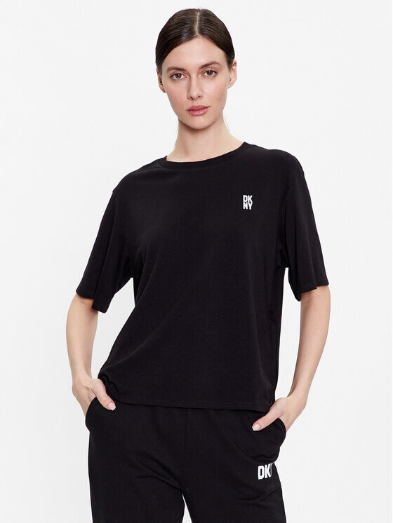 

Пижамная футболка свободного кроя Dkny, черный